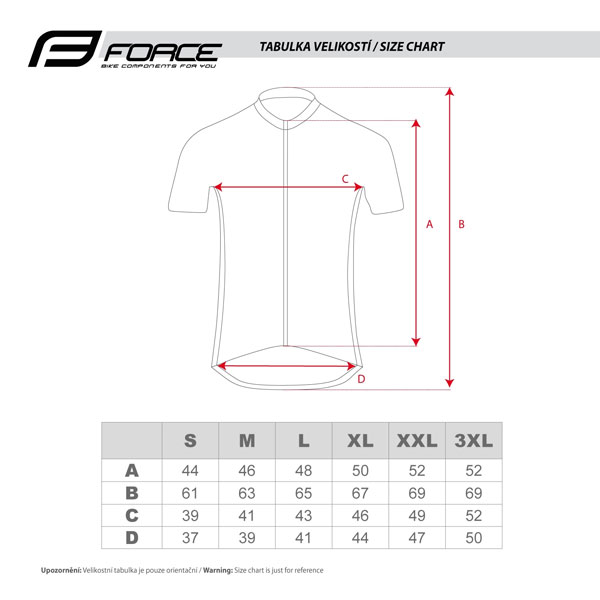 9001121 dres force stream tabulka